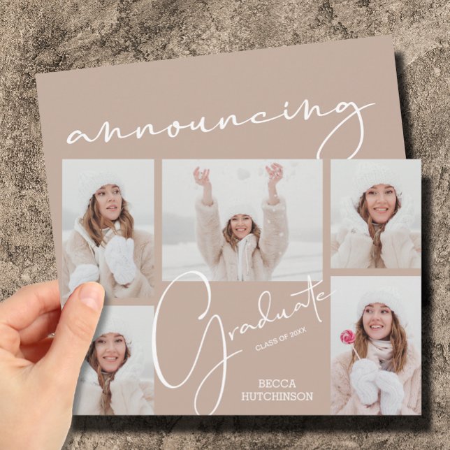 Invitación 5 Anuncios de Graduación de Foto (Subido por el creador)