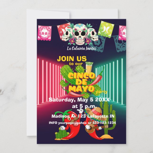 Invitación 5 de Mayo (Anverso)