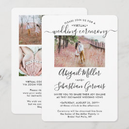 Invitación 5 Foto Boda virtual en vivo a larga distancia