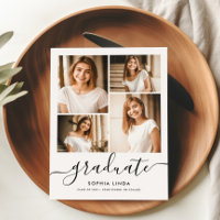 5 Foto Graduación Collage Script Modern Elegant