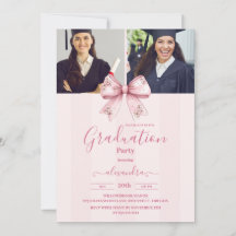 5 Fotos Coquette Rubor Bow Graduation Party