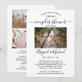 Invitación 5 Fotos de Parejas Virtuales para Desayuno de Boda