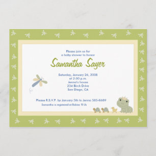 Invitación 5 x 7 Cuentos de rana de rana príncipe Baby Shower