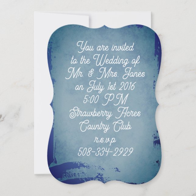 Invitación 5x7 Invitation Bracket wedding simple (Anverso)