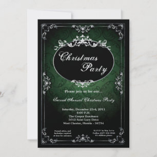 Invitación 5x7 Pendant Broach Christmas Party Invitation
