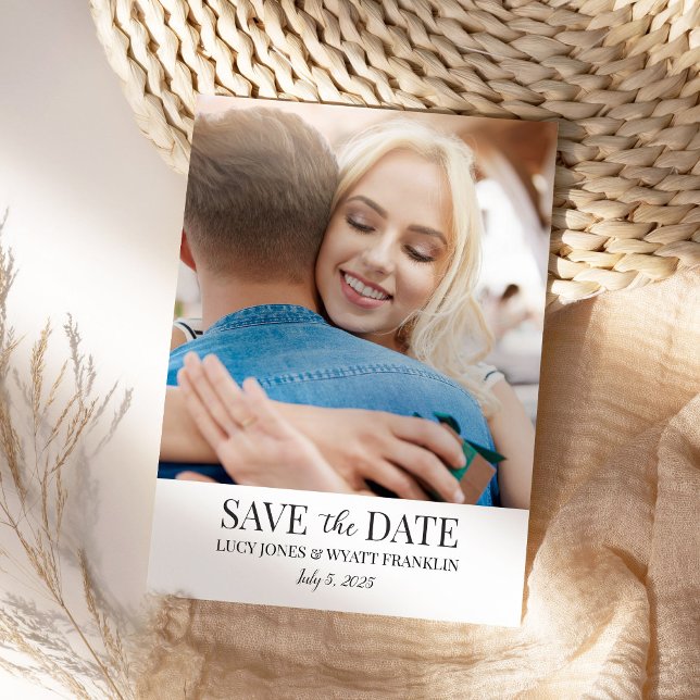 Invitación 5x7 Save the Date con Foto (Subido por el creador)