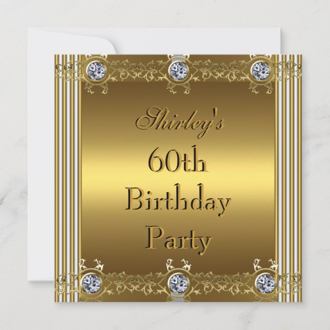 Invitación 60ª Fiesta de Oro (Anverso)