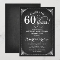 60º Aniversario de Boda - Pizarra Blanca