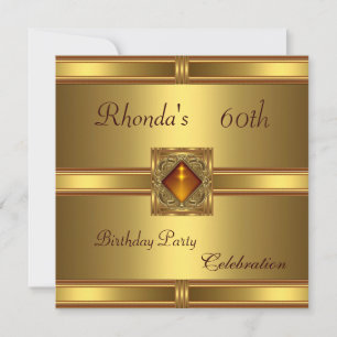Invitación 60º cumpleaños de oro