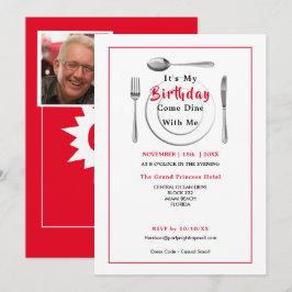 Invitación 60.ª Celebración del cumpleaños Foto moderna