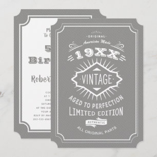Invitación 60.ª edición limitada de Personalizado de cumpleañ