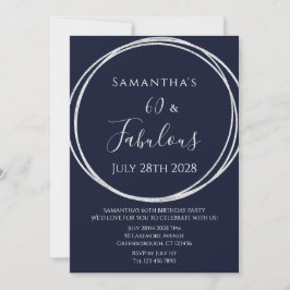 Invitación 60.ª festividad de cumpleaños