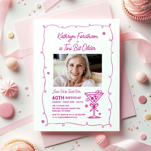 Invitación 60.ª festividad de cumpleaños Foto Espresso Martin (Subido por el creador)