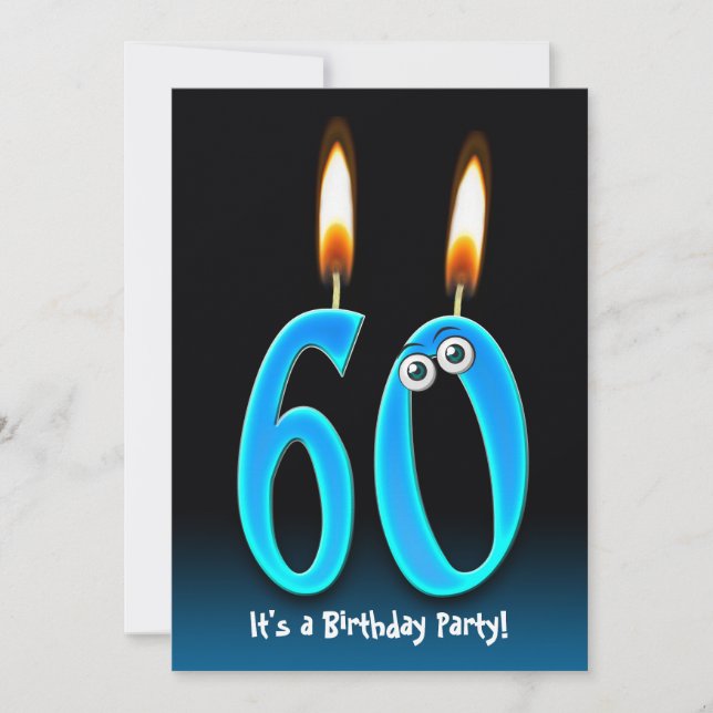 Invitación 60.ª fiesta de cumpleaños (Anverso)