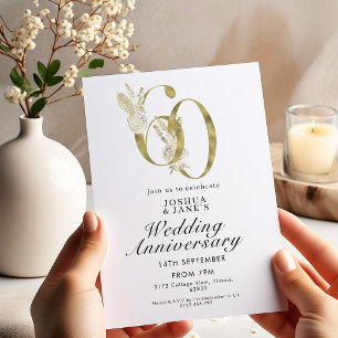 Invitación 60.º Aniversario Boda