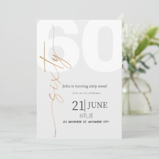 Invitación 60.º cumpleaños