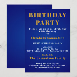 Invitación 60.º Cumpleaños Fijación de Estándares Cumpleaños