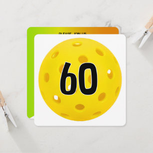 Invitación 60.º Fiesta de Baloncesto de Cumpleaños