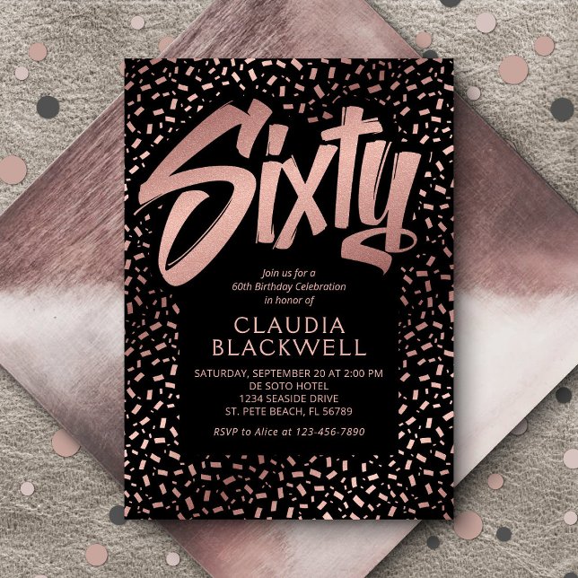 Invitación 60.º Rosa de oro (Subido por el creador)