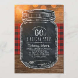 Invitación 60.a fiesta de cumpleaños de albañil del patio