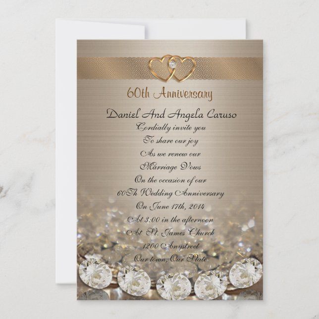 Invitación 60° Aniversario de la renovación de la promesa Inv (Anverso)