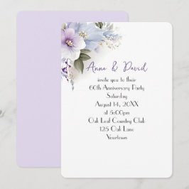 Invitación 60° Aniversario Fiesta Floral Bouquet