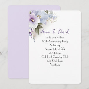 Invitación 60° Aniversario Fiesta Floral Bouquet