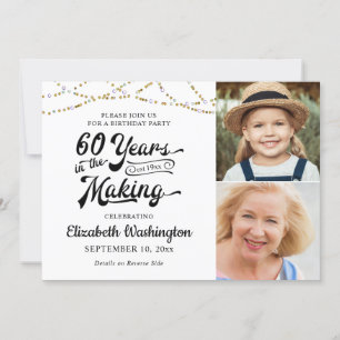 Invitación 60 AÑOS EN EL HACER Oro Negro