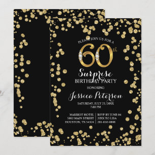 Invitación 60° Día de fiesta sorpresa