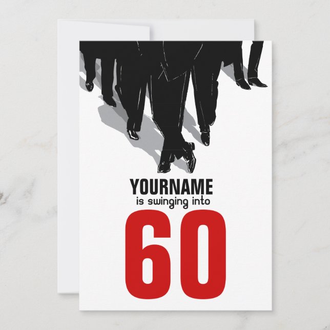 Invitación 60.o Fiesta del paquete de la rata de los (Anverso)