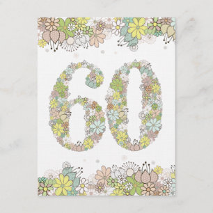 Invitación 60.o La foto natural de las señoras de las