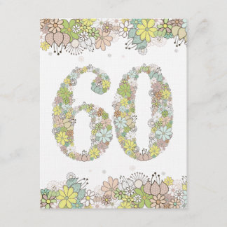 Invitación 60.o La foto natural de las señoras de las