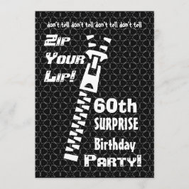 Invitación 60° SORPRESA Graciosa Fiesta de Cumpleaños Zip You