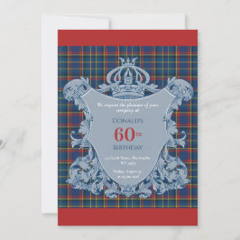 Invitación 60th Birthday Scotsman & his Castle