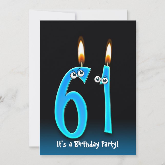 Invitación 61.ª fiesta de cumpleaños (Anverso)