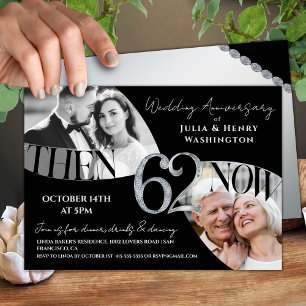 Invitación 62º Aniversario de Boda Moderno y Pulido