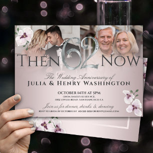 Invitación 62º Aniversario Orquídea Refinada Entonces y Ahora