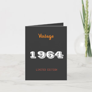 Invitación 62º cumpleaños - Fiesta de edición limitada de Vin