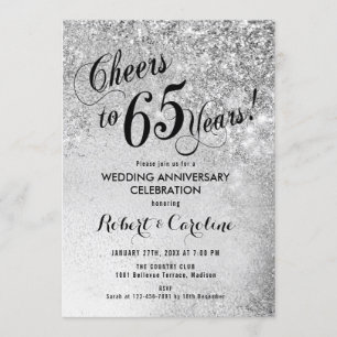Invitación 65º Aniversario de Boda Plata