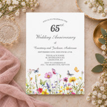 65º Aniversario de Bodas de Zafiro Azul de Wildflo