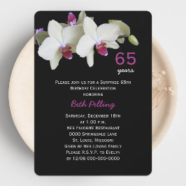 Invitación 65.ª Sorpresa Nacimiento Orquídea Floral