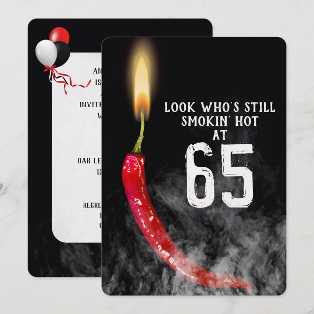 Invitación 65.ª Vela Red Hot Pepper (Anverso / Reverso)