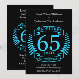 Invitación 65.º Boda ANIVERSARIO