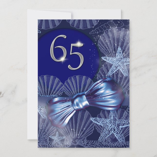 Invitación 65.o comandante PERSONALIZAR del fiesta de la (Anverso)