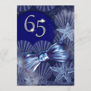 Invitación 65.o comandante PERSONALIZAR del fiesta de la