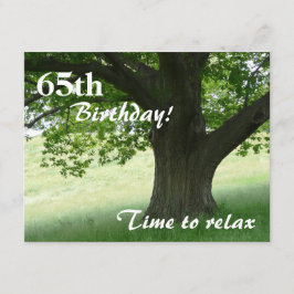 Invitación 65.o El cumpleaños Fiesta-Se relaja/con cita