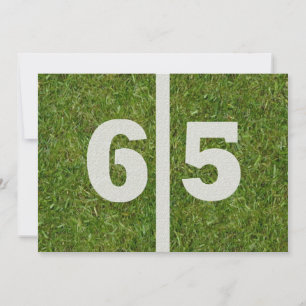 Invitación 65.o ¡Fiesta de cumpleaños de la yarda! 
