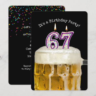 Invitación 67.ª Fiesta de Cervezas de Cumpleaños
