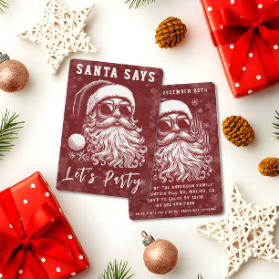 Invitación 67 Meme Divertido Santa Dice Seis Siete Navidad