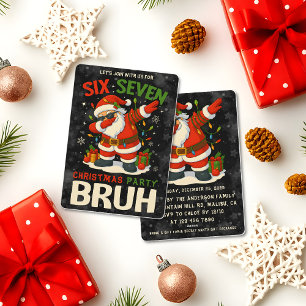 Invitación 67 Meme Seis Siete Bruh Divertida Navidad 6 7